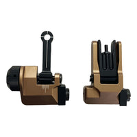 Flip-up Front & Rear Combo Iron Sights Back up Sight Set(Tan)