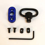 M-LOK QD Sling Swivel with Blue Rail Adaptor for M-LOK Handguard (Blue)