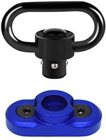 M-LOK QD Sling Swivel with Blue Rail Adaptor for M-LOK Handguard (Blue)