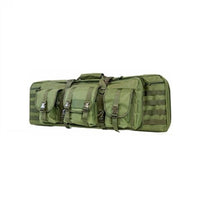 42 Inch Tactical Double Rifle Case Padded Rifle Range Gun Case (Green)