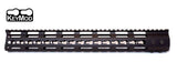 AR15 15" Super Slim Keymod Handguard Free Float 6 Screws eclipse