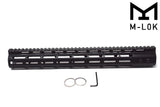 AR15 15" Slim M-LOK Handguard Rail One Piece Free Float with 6 Screws