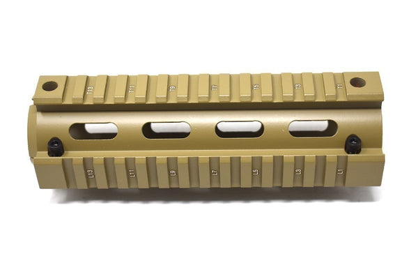 2 piece Drop-in 6.7'' Olive Drab Carbine Quad Rail handguard